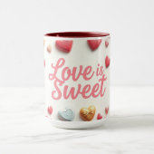 Mug Gourmet Chocolate Valentine "Love Is Sweet" (Centre)