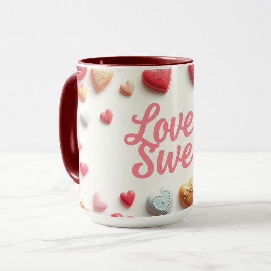 Mug Gourmet Chocolate Valentine "Love Is Sweet" (Devant gauche)