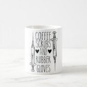 Mug Gousses De Café Et Gants En Caoutchouc (Centre)