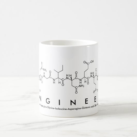 Mug Goutte de mots du peptide ingénieur (Centre)