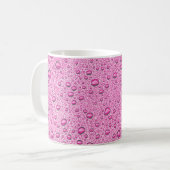 Mug gouttelettes d'eau roses chaudes (Devant gauche)