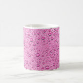 Mug gouttelettes d'eau roses chaudes (Centre)