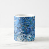 Mug Gouttes Bleues Abstraction (Centre)