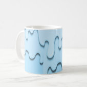 Mug gouttes de liquide bleu (Devant gauche)