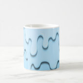 Mug gouttes de liquide bleu (Centre)