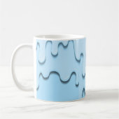 Mug gouttes de liquide bleu (Gauche)