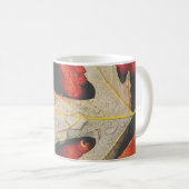 Mug Gouttes de pluie sur une feuille (Devant droit)
