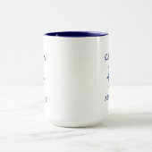 Mug Gouvernail de Bateau & Nom du Capitaine ou du Bate (Centre)