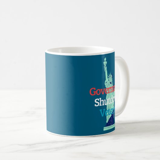Mug Government Shutdown Veteran  (Devant droit)