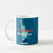 Mug Government Shutdown Veteran  (Gauche)