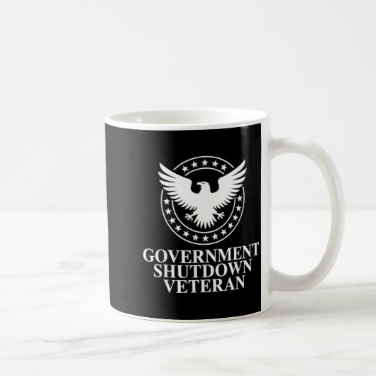 Mug Government Shutdown Veteran Eagle Patriotic Litica (Droite)
