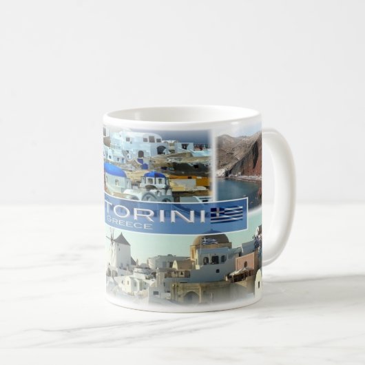 Mug GR Grèce - Santorin - (Devant droit)