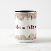 Mug Grâce élégante de pivoine, art floral (Centre)