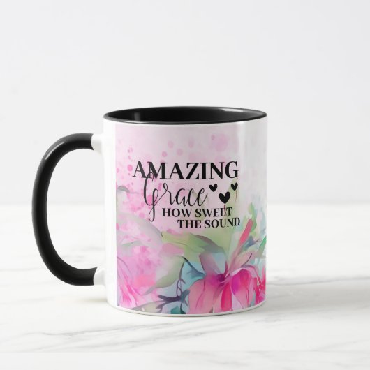 Mug Grâce Extraordinaire Comment douce le son Hymne ch (Gauche)