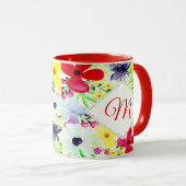 Mug Grace Extraordinaire fleurie personnalisée (Devant droit)