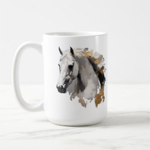 Mug Grâce galopante Cheval blanc Art