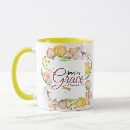 Mug grâce incroyable aquarelle floral (Gauche)