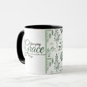Mug Grâce incroyable Feuilles vertes (Devant gauche)