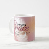 Mug Grâce incroyable Fleur rose  (Devant gauche)