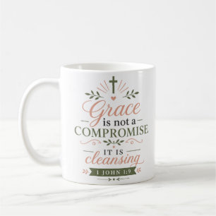 Mug Grâce Pas Compromis C'est un Verset Biblique Purif