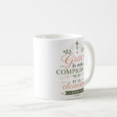 Mug Grâce Pas Compromis C'est une citation biblique pu (Devant droit)
