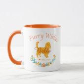Mug Graceful Pastel Orange Cavalier | Custom Christmas (Gauche)