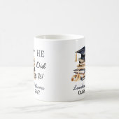 Mug Grad Casquette et livres Diplôme Il l'a fait (Centre)