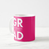 Mug Grad Grad Hot Pink Photo Graduation (Devant gauche)