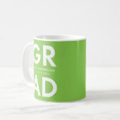 Mug Grad Grad Lime Green Graduation (Devant gauche)
