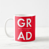 Mug Grad Grad Red Graduation (Gauche)