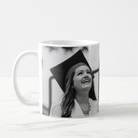 Mug Grad manuscrite en or photo (Gauche)