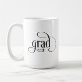 Mug Grad Moderne Typographie Script Année (Gauche)