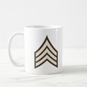 Mug grade de sergent de l'armée