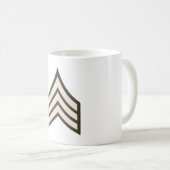 Mug grade de sergent de l'armée (Devant droit)