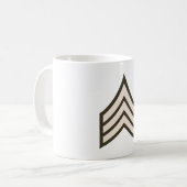 Mug grade de sergent de l'armée (Devant gauche)
