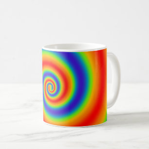Mug Gradient du Colorful Spiral Effect