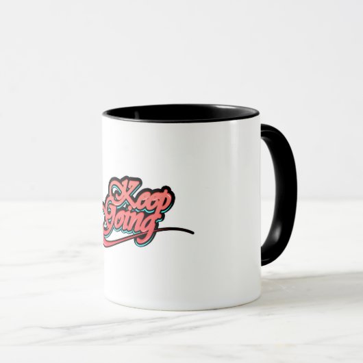 Mug Gradient Gras Continuer à passer (Devant droit)