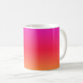 Mug Gradient moderne rose à orange (Devant droit)
