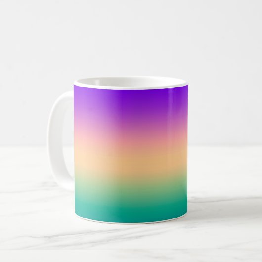 Mug Gradient ombre green yellow pink purple soft blurr (Devant gauche)