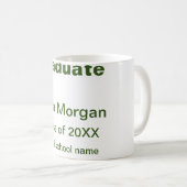 Mug Graduate ajouter nom classe de nom de l'école de 2 (Devant droit)