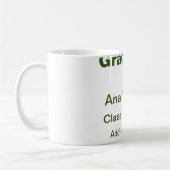 Mug Graduate ajouter nom classe de nom de l'école de 2 (Gauche)