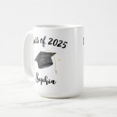 Mug Graduate Class Of 2025 Mug, Graduatio Personnalisé (Devant gauche)