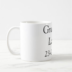Mug Graduate class of 20xx Féliciter ajouter nom date