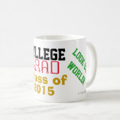Mug Graduate de l'université Année #IRockedIt (Devant droit)