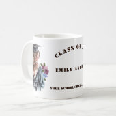 Mug Graduate Girl Graduate University College School (Devant gauche)