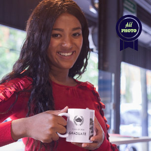 Mug Graduate Moderne Classe de Casquette de 2e cycle d