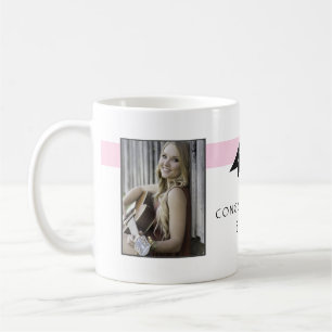 Mug Graduate moderne rose Félicitations Graduation