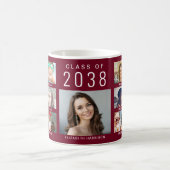 Mug Graduate Photo Collage Burgundy Graduation (Centre)