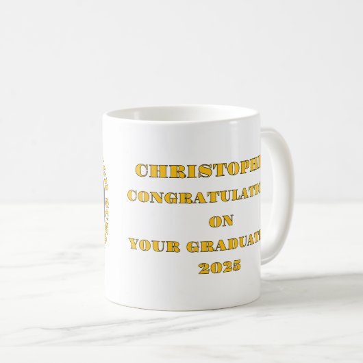 MUG " GRADUATION 2025 " (Devant droit)