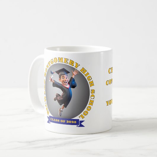 MUG " GRADUATION 2025 " (Devant gauche)